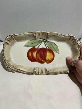 Stokes Fruit Ceramic Tray Plate